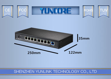 چین پورت 8 پورت FASTER PoE سوئیچ IEEE 802.3af / در استاندارد + 1 * 10 / 100M پورت uplink تامین کننده